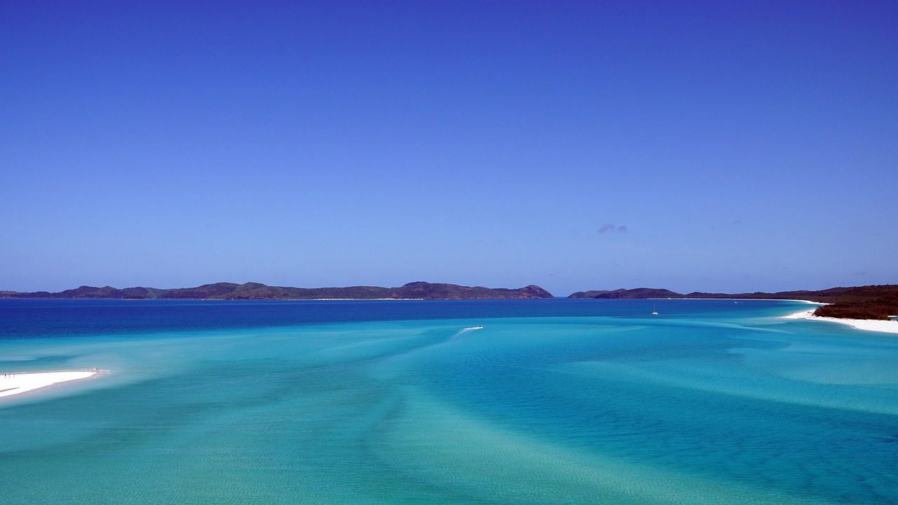 Vue des Whitsundays pendant un road trip entre Sydney et Cairns