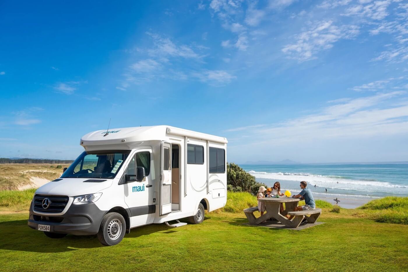 Camping-car de location près de la côte australienne